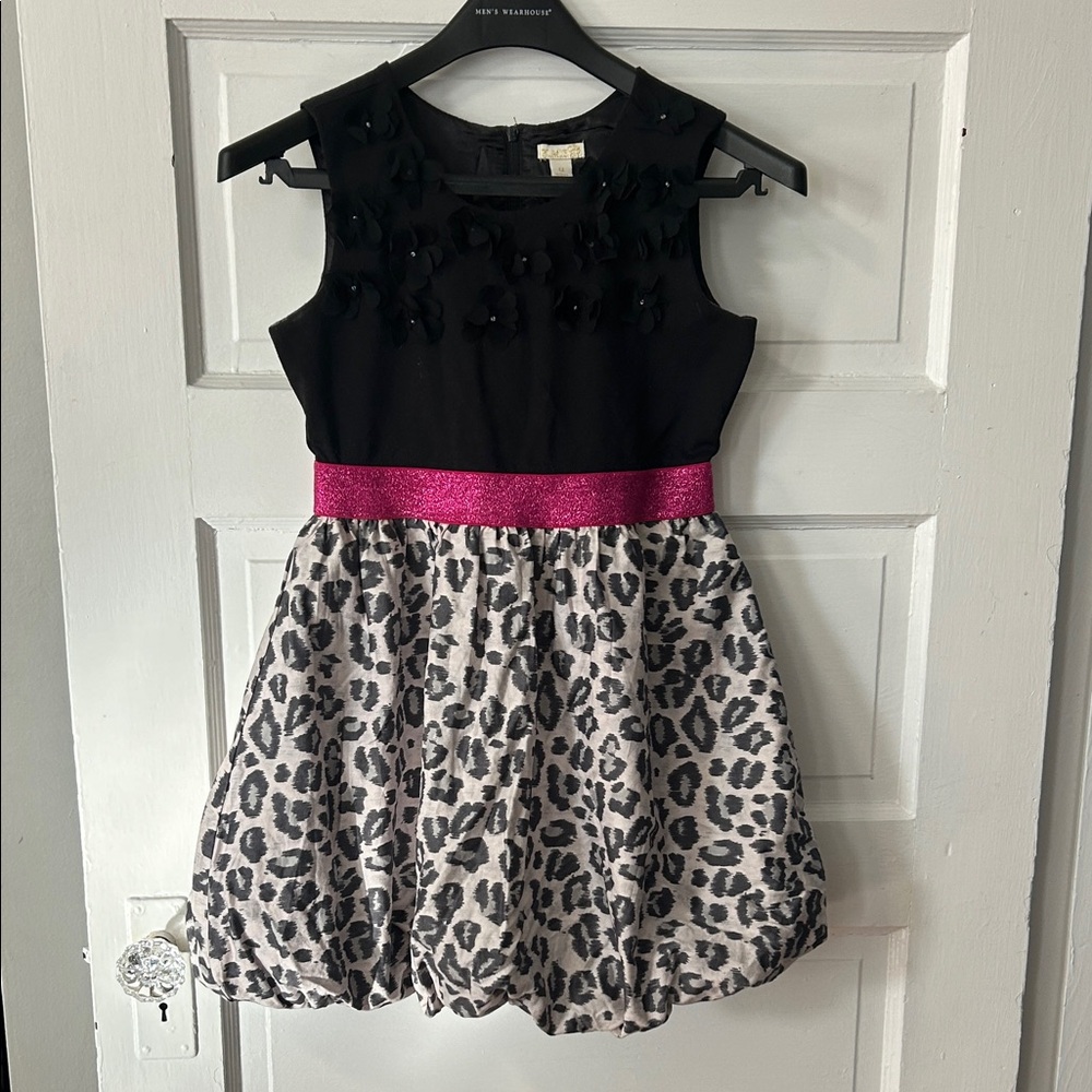 Stylish Black and Pink Kids Dress
